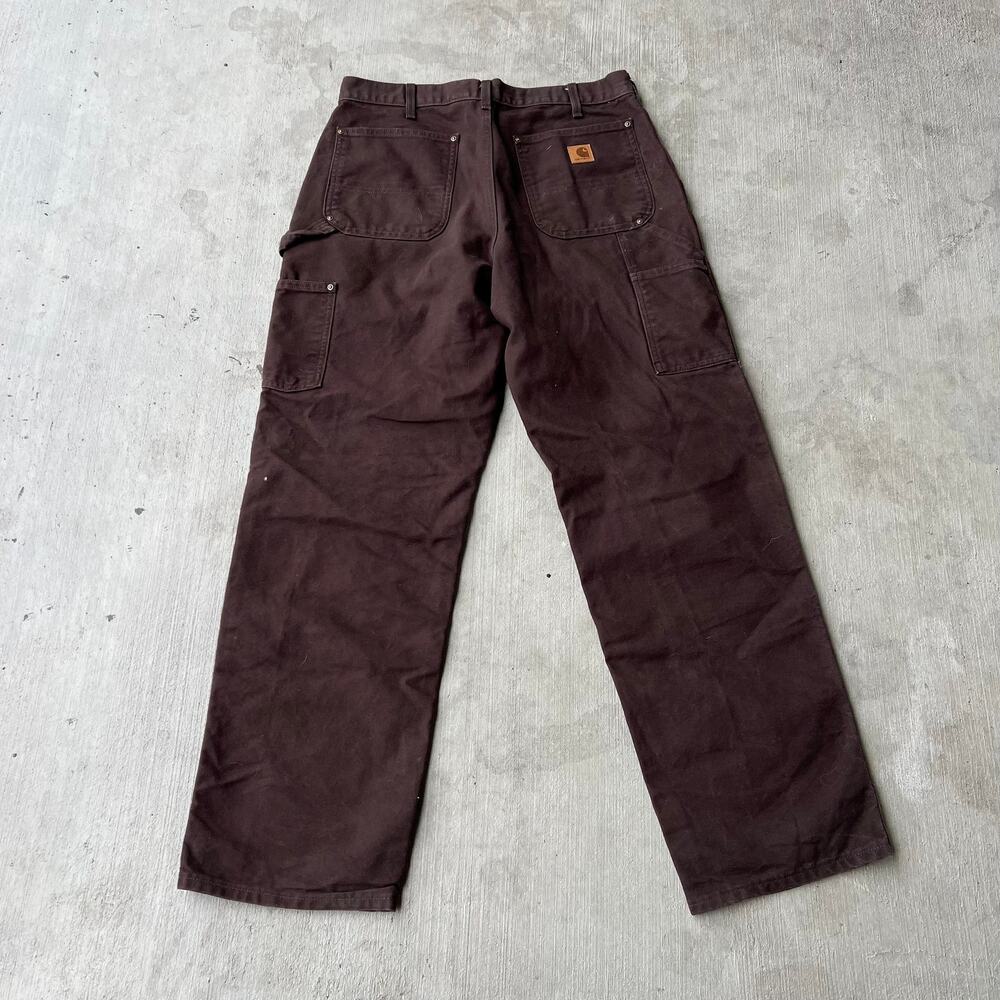 Carhartt brown double knee work wear carpenter pants - Picture 5 of 10